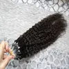 Extensions brésiliennes Virgin Hair Micro Loop Human Hair Extensions 100g Crotuly Micro Loop Hair Extension Micro Anneaux4369918