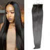 Naturalny kolor Brazylijskie dziewicze włosy 100G Human Hair Extensions Remy Skin Wefts Taśma w ludzkich włosach przedłużanie 40 szt.