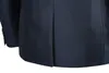 Hurtownie- Custom Made Classic Mens Garnitury Hurtownie Casual Business Blazer Ślub Tuxedos Shinny Dark Blue Granatowy Dwa kawałki Peaked Lapel