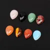 Amazing Water Drop Pointed Magic Healing Reiki Chakra Rock Crystal Beads Fire Agate Black Onyx Mix Cabochon Cab äkta ädelsten DIY smycken