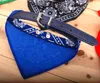 ペット犬襟レザーカラーリード調節可能なペットキャットスカーフバンダナネッカーチオミックスPUネックレスデコレーション
