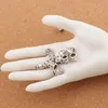 Belle conception coeur grand trou entretoise métaux perles en vrac 140 pcs/lot tibétain argent Fit bracelet à breloques LM37