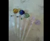 Цветные клубничные локтевые аксессуары для дымовых бонгов, масляные стеклянные трубы водные трубы Стеклянные трубы Маслоевы