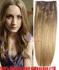 ZZHAIR 16"-32" 8pcs Set Clips in/on 100% Brazilian Remy Human Hair Extension Full Head 100g 120g 140g Natural Straight