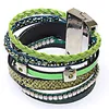 Multiplayers Strands Leather Charm Brazilian Magnetic Wrap Bracelet Jewelry For Women Jewelry Gift