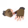 Gants sans doigts en gros - 1 paire de conduite exercice tactique demi-doigt fitness sport microfibre gants pour hommes1