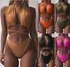 Brand Explosive sexy Women's Swimwear straps hanging neck two pieces of swimsuit bikini female NS042