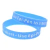 Bracelet en silicone alerte de l'anaphylaxie 1pc Quelle meilleure façon de transporter le message qu'avec un rappel quotidien269w