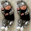 Sevimli Yenidoğan Bebek Kız Erkek Giyim Geyik tişört Uzun Kollu + Pantolon Gündelik Şapka Cap 3adet Kıyafetler Seti Sonbahar Tops