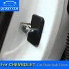 QCBXYYXH 4 Teile/los ABS Auto Türschloss Schutzabdeckungen Für Chevrolet Epica Spark Sail Lova Captiva Cruze Malibu XL Trax aveo Volt