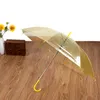 Transparente transparente PVC Umbrella Dance Dance Mango largo paraguas Beach Boda Colorida para hombres Mujeres Mujeres WA3234