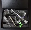 2020 NC Kit Tuyau en verre en forme de corne de bœuf 14 mm Collecteur de nectar commun 4.0 Kit Bongs en verre pour pipes à fumer