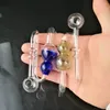 Vitral, cachimbo de vidro para cachimbo de água em placa de estanho Gongos de vidro - plataformas de petróleo bongos de vidro cachimbo de vidro para cachimbo de água