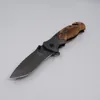 Brown X50 Knife Tactical Folding Pocket Knife Survival Knives Hunting Knife 440C Steel Blade Wood Handle Fishing Camping EDC Tools