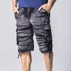 Men's Shorts Wholesale-2021 Men Casual Summer Style Camouflage Loose Cargo Multi-Pocket Bermuda Masculina Plus Size 29-381