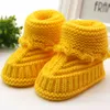 Mignon fait à la main nouveau-né bébé bébé garçons filles Crochet tricot chaussons décontracté berceau chaussures F28 bébé chaussures