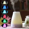 Veilleuses Diffuseurs d'huiles essentielles 100 ml Diffuseur d'humidificateur d'aromathérapie Lumière LED à changement de couleur Minuterie de 3 heures Arrêt automatique pour chambre à coucher Salon