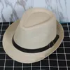 Vogue Men Donne Cappelli di paglia Soft Fedora Panama Cappelli Outdoor Sarty Brim Caps Colori Scegli ZDS * 10