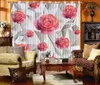 Custom Europea Fashion 3D Tende Foto Bella spiaggia shell wave Curtain 3D tende oscuranti