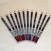 Crayon EyeLiner de maquillage de haute qualité, nouvelle marque, mélange de couleurs noir et marron, 12 pièces, 8342890