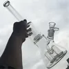 Bong Dab Rig Cam Bongs Kabarcıklar Petrol Kuyuları Temizle Dört Katmanlar içinde çift katmanlar ile sigara boru kase seramik tırnak Heady Hitman