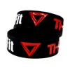 1PC The Box CrossFit Silicone Wristband 1 Inch Wide Black Soft And Flexible A Great for Sport Gift