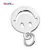 Beadsnice Ciondoli in argento sterling 925 con faccine sorridenti carino faccina sorridente regali di anniversario gioielli fai da te ID 35631