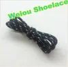 Weiou Sports White black silver Shoelaces Round rope laces for Outdoor Climbing Casual shoes 120cm fashion unisex bootlace229W