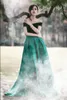 Boat Neck Velvet Satin ALine Long Formal Dresses Emerald Green Elegant Evening Dresses Abiti Da Cerimonia Da Sera6179820