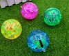 Led flash balle rebondissante nouveauté allume la balle rebondissante avec un jouet à cordes élastiques Bouncy Balls enfants Party Favors Xmas Glow Hanging Decor