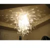 white modern lamps crystal chandeliers Murano glass chandelier led light bulbs Chandelier for dining room entrance hall