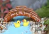 جديد 200pcs مجموعة Mini Kawaii راتنج المصغرات الصفراء Duck Diy Decoration Crafts Making Fairy Garden Dollhouse Micro Micro Gifts201o