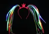 Flash LED Noodle Fascia Party Rave Costume Fancy Dress Lampeggiante Light Up Trecce Corona Fascia per capelli Fasce Natale Bomboniere festive