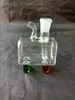 Kolor małe pudełko szklane szklane szklane akcesoria, rurki do palenia kolorowe mini wielokolorowe rury ręczne