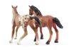 4 estilo figura caballo sólida pvc juguetes Mini imitación de animales juguetes modelo 4.5-12cm para regalos del día de hildren