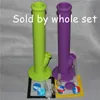 hot sale silicon rigs waterpipe silicone hookah bongs silicon dab rigs cool shape 5ml silicone container with 5 54 5inch silicone mats