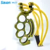 New Powerful Outdoor Slingshot 2 Rubber Bands High Velocity Hunting Catapult Free Shipping