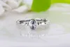 Un boutique semplice all'ingrosso anelli 925 Silver Signature Ring Fit Pandora Zirconia gioielli anniversario per le donne regalo di Natale