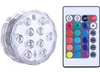 5050 SMD 10 Kit d'éclairage submersible LED Submersible Flower Design Création d'éclairage multicolore Effet d'anniversaire de mariage Decora2794292