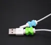 Enkel Cute Cable Protector Data Line Cord Protector Protective Casec USB Cable Winder för iPhone 7 6 USB Färg Laddningskabel