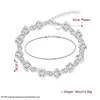 Promo petit prix ! Marque 925 Fille/Madame Pierres Colorées blanc gemme bracelet bracelet à breloques 925 Bijoux En Argent Sterling 10 pcs/lot