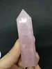 Venda imperdível! Natural de quartzo rosa varinha de cristal ponto cura pedras naturais e minerais para presente de natal Frete grátis