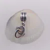 Andy Jewel 925 Perline in argento sterling Cuori intrecciati Ciondola Charms Adatto per bracciali gioielli stile Pandora europeo Collana 791242CZ