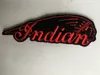 Indian Motorcycle opstrijkbare jas, hoed, tas, leren doek Patch, Amerikaans, Bikers Gratis verzending Custom 100% emb Stitches Hoge quanlity badge