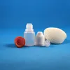 100 Pcs 5 ML LDPE Plastic Dropper Bottles With Child Proof Safe Caps and Tips Squeezable Bottle Vapor With short nipple