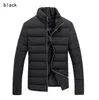 メンズダウンパーカー卸売 -  2021ウィンタージャケット男性ブランドパーカー男衣料品スタンドカラージッパー厚いキルティングジャケットコートドロップ1