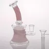 Rose Uv Narguilé Bongs En Verre Concentré Dabbers Bubbler Avec Perclateur En Ligne Recyclage À La Main Plates-Formes D'huile Smokingi Bong Conduites D'eau