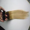 T4 / 613 100g Blond Fusion Hair Extensions Ombre håret för att öka kapseln Pre Bonded Flat-tip 100s 4b 4c Ombre Mänskligt Hår