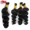 Human braiding Bulk Hair 3pcs/lot Brazilian Loose Hair Best Quality Loose Human Braiding Hair Bulk No Weft Micro mini Braiding