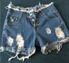 Bon A ++ Cowboy shorts femme explosion Jeans femme modèles femelles trou bavure pantalon usé marée JW013 Womens Jean